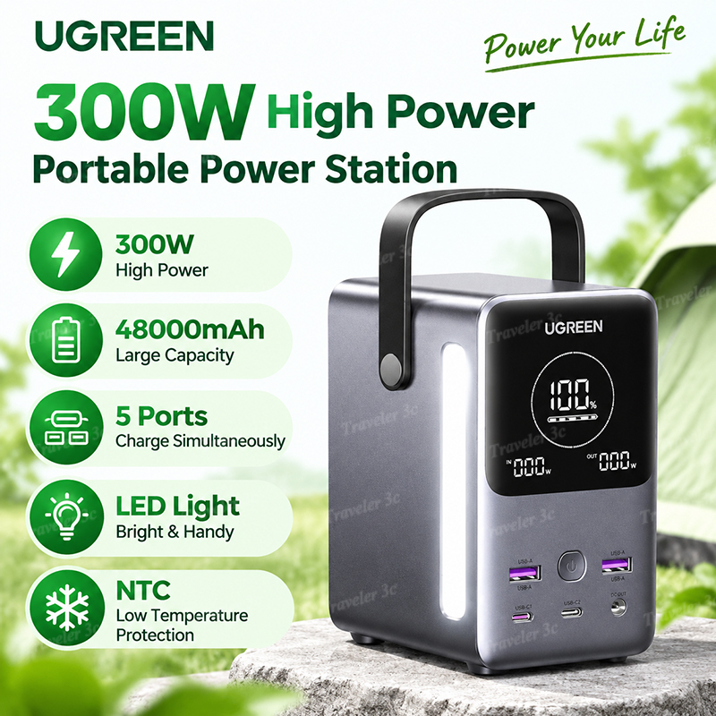 Outdoor Power Adapter Usb C - Ugreen PB770 140W Schnellladepowerbank 48000MAH Akku