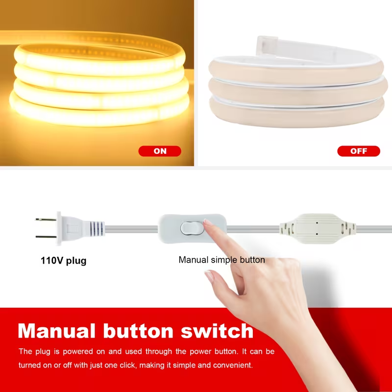 Hochlumen-COB-LED-Streifen mit – Outdoor Power Strip Weatherproof Bewertung und Preis