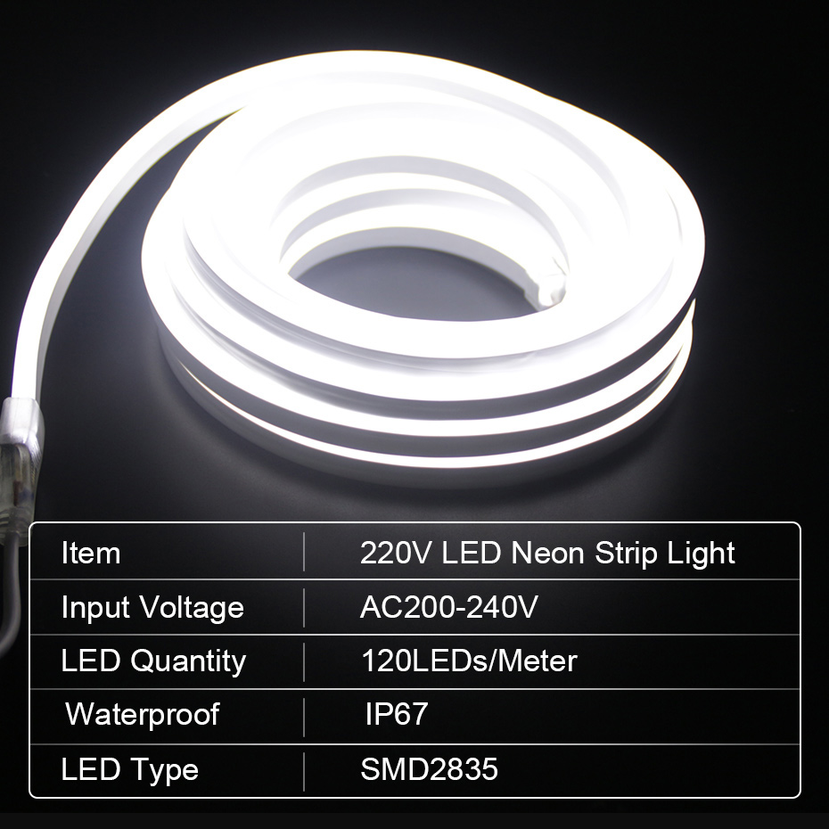 LED-Neonstreifen, 220 V, 2835, – Outdoor Power Strip Weatherproof Bewertung und Preis